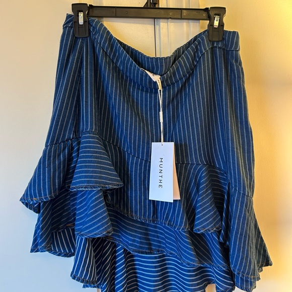 NWT MUNTHE Curve Asymmetrical Tiered Skirt - Picture 4 of 9